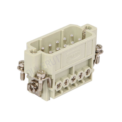 Insert mâle de connecteur robuste 10 broches 16A 250V