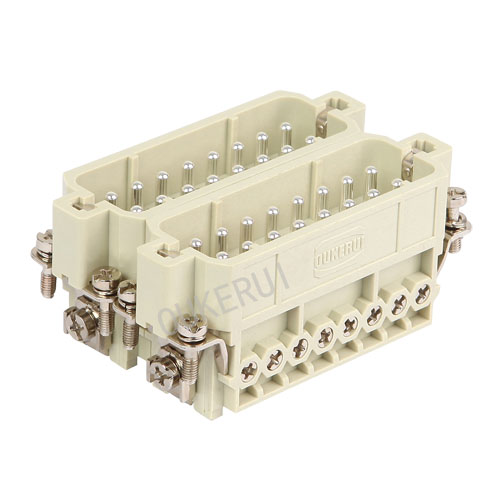 Insert mâle de connecteur robuste à 32 broches