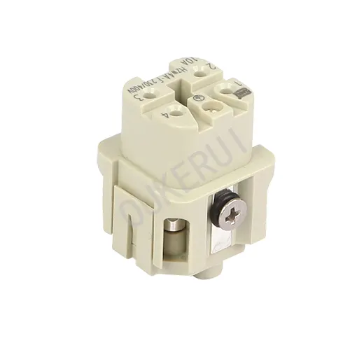 Insert femelle de connecteur robuste à 4 broches 10A 230/400V